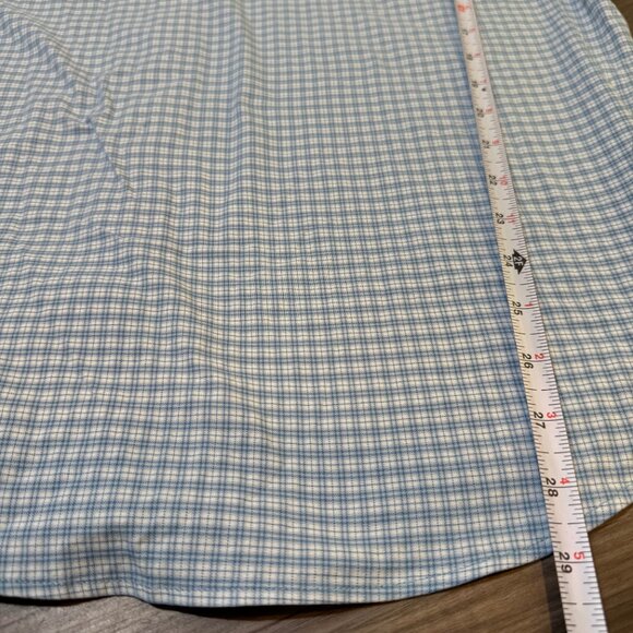 Peter Millar Wes Stretch Nylon Sport Shirt in Light Blue Mens LG Crown Crafted - Picture 11 of 12